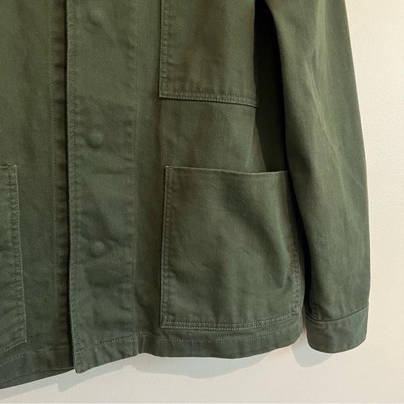 Frame Cotton Utility Workwear Jacket in Rifle Green Size Large - Picture 5 of 13